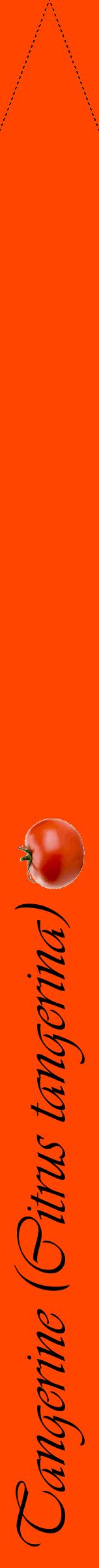 Étiquette de : Citrus tangerina - format b - style noire26simpleviv avec comestibilité simplifiée - position verticale