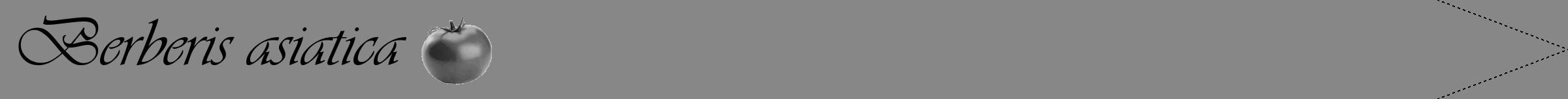 Étiquette de : Berberis asiatica - format b - style noire12viv avec comestibilité simplifiée