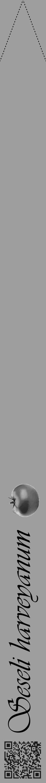 Étiquette de : Seseli harveyanum - format b - style noire23simpleviv avec qrcode et comestibilité simplifiée - position verticale