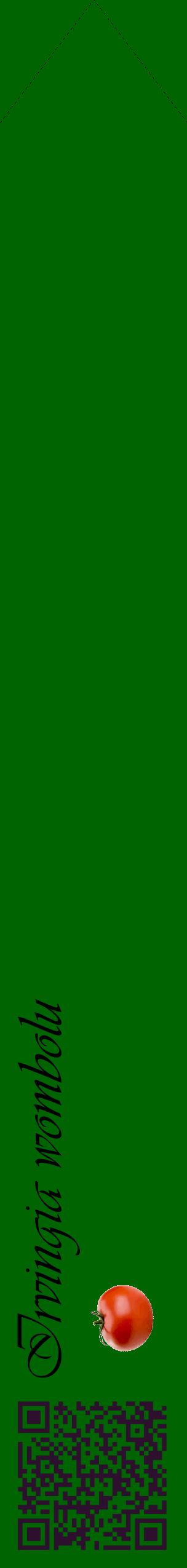 Étiquette de : Irvingia wombolu - format c - style noire8_simpleviv avec qrcode et comestibilité simplifiée