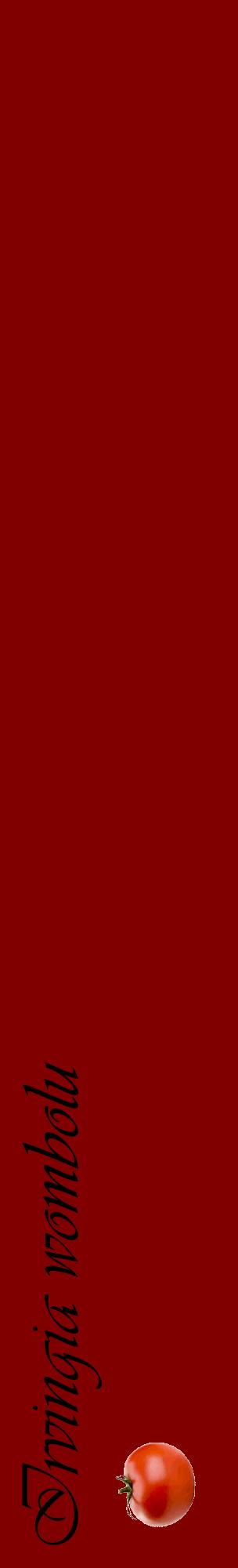 Étiquette de : Irvingia wombolu - format c - style noire29_basiqueviv avec comestibilité simplifiée