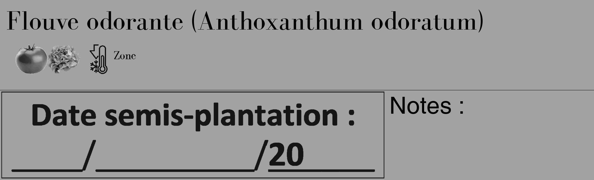 Étiquette de : Anthoxanthum odoratum - format c - style noire38_basique_basiquebod avec comestibilité simplifiée
