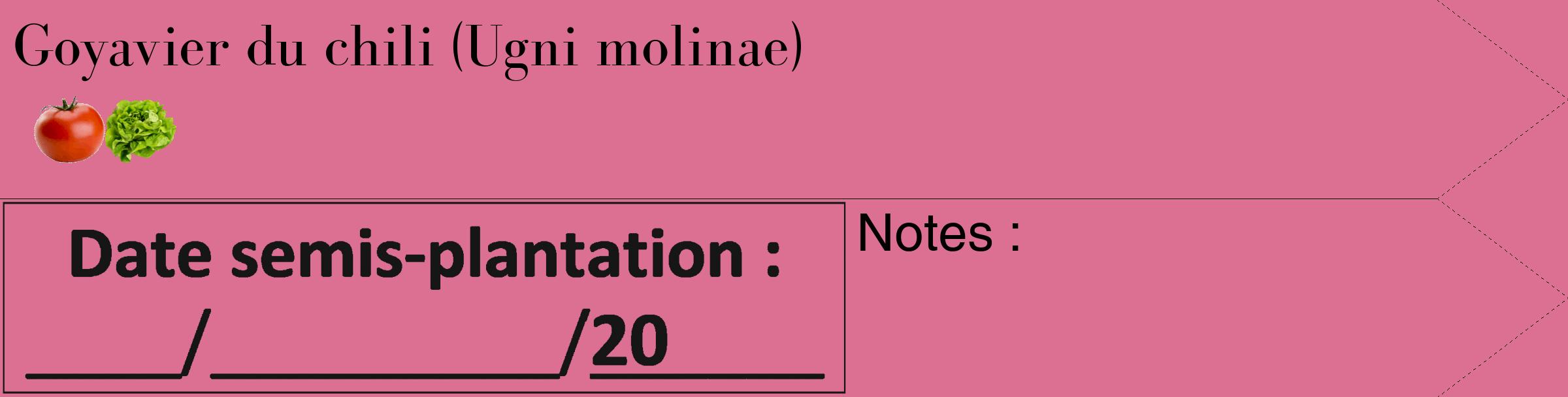 Étiquette de : Ugni molinae - format c - style noire44_simple_simplebod avec comestibilité simplifiée