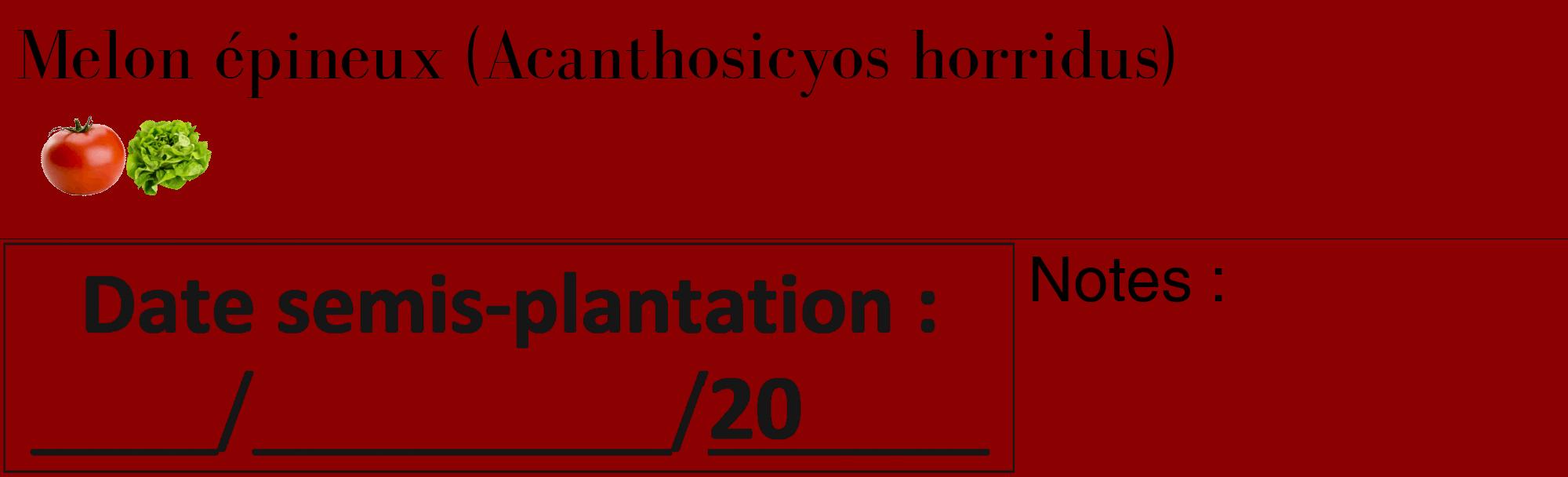 Étiquette de : Acanthosicyos horridus - format c - style noire34_basique_basiquebod avec comestibilité simplifiée