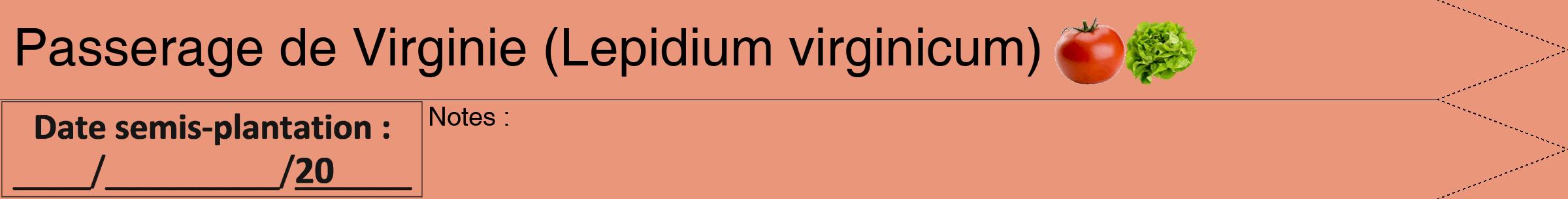 Étiquette de : Lepidium virginicum - format b - style noire37hel avec comestibilité simplifiée