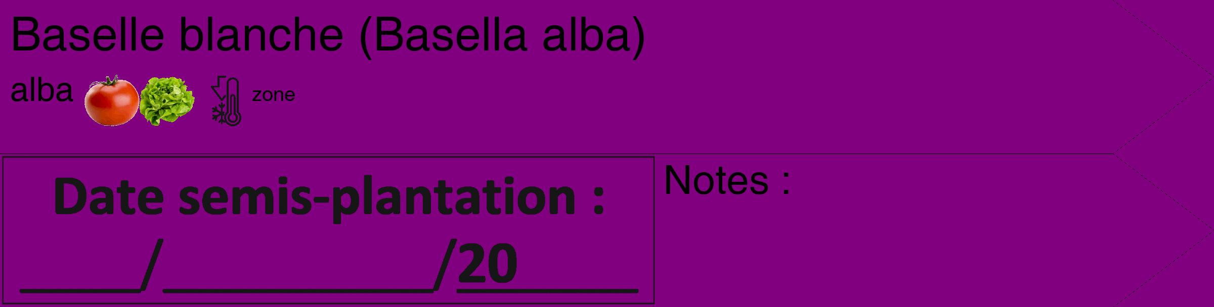 Étiquette de : Basella alba alba - format c - style noire46_simple_simplehel avec comestibilité simplifiée