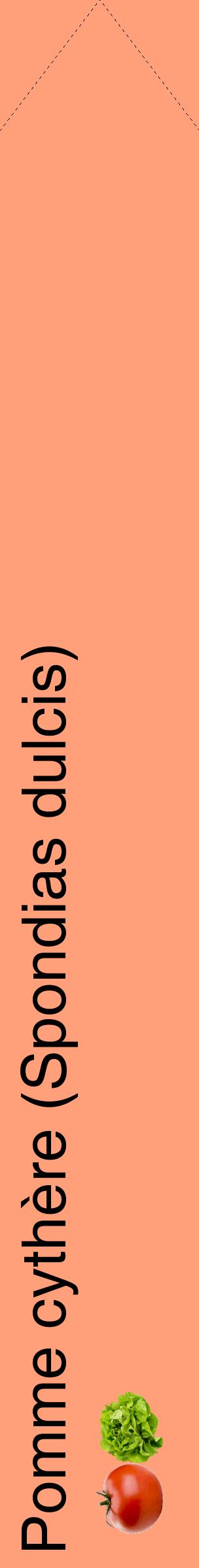 Étiquette de : Spondias dulcis - format c - style noire39_simplehel avec comestibilité simplifiée