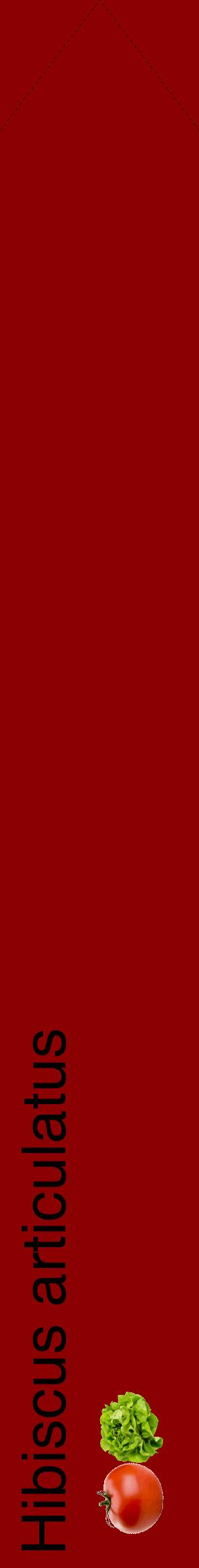 Étiquette de : Hibiscus articulatus - format c - style noire34_simplehel avec comestibilité simplifiée