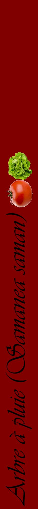 Étiquette de : Samanea saman - format a - style noire29viv avec comestibilité simplifiée