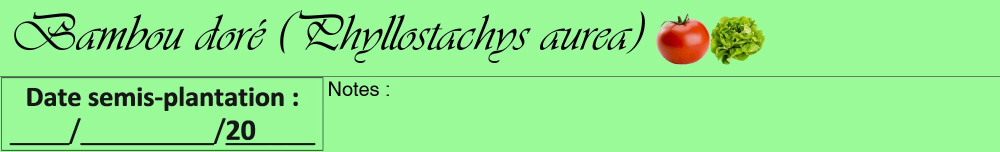 Étiquette de : Phyllostachys aurea - format a - style noire14viv avec comestibilité simplifiée
