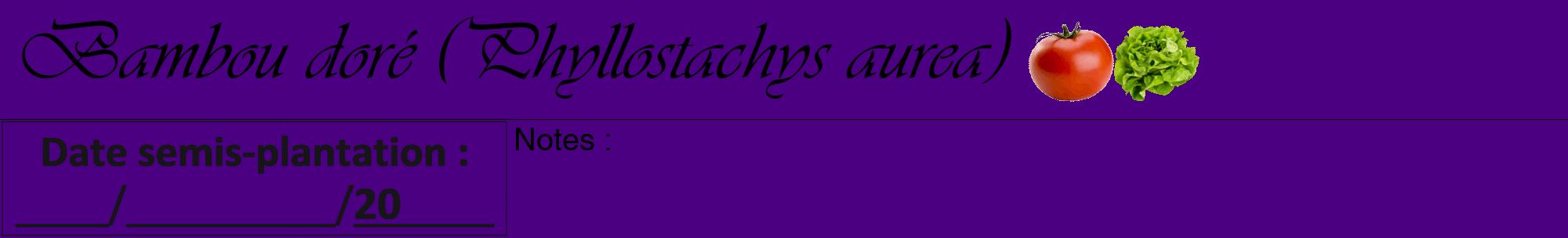 Étiquette de : Phyllostachys aurea - format a - style noire47viv avec comestibilité simplifiée