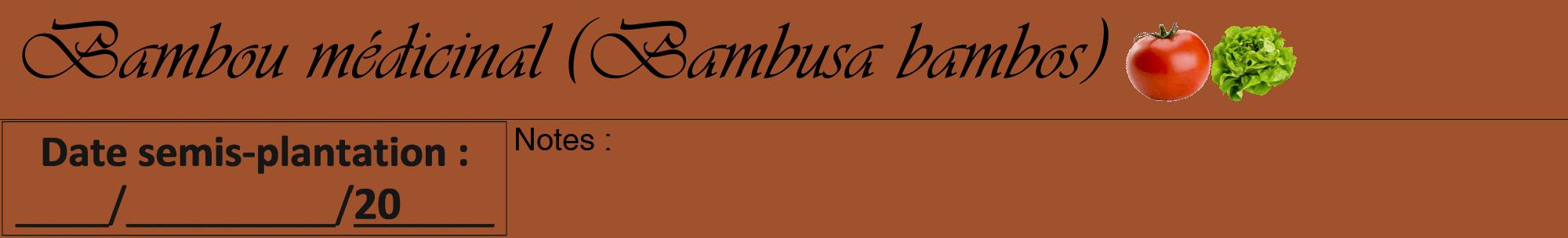 Étiquette de : Bambusa bambos - format a - style noire32viv avec comestibilité simplifiée
