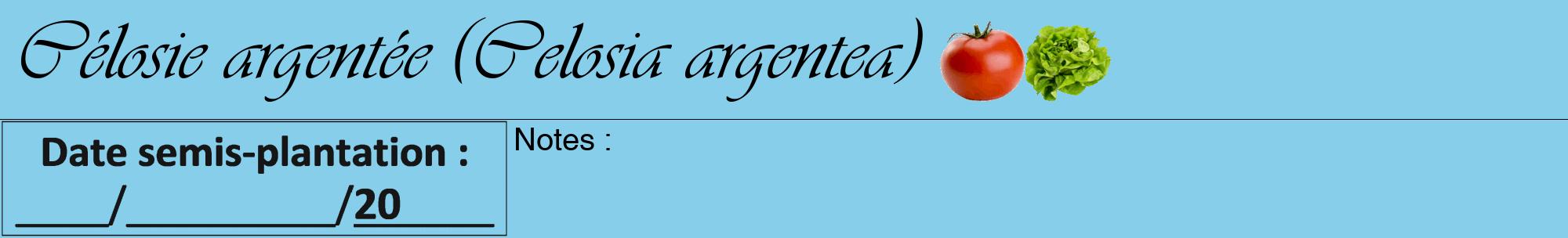 Étiquette de : Celosia argentea - format a - style noire1viv avec comestibilité simplifiée