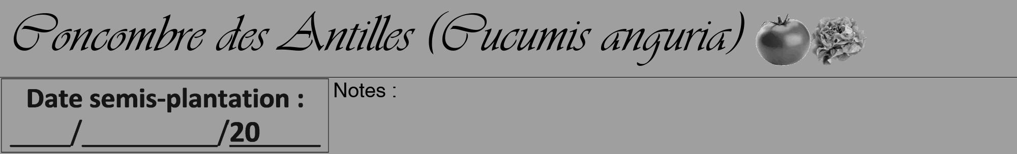 Étiquette de : Cucumis anguria - format a - style noire24viv avec comestibilité simplifiée