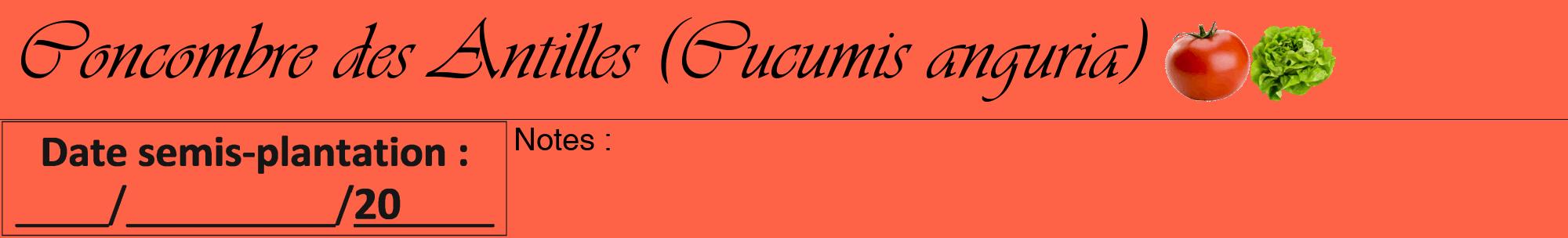 Étiquette de : Cucumis anguria - format a - style noire25viv avec comestibilité simplifiée