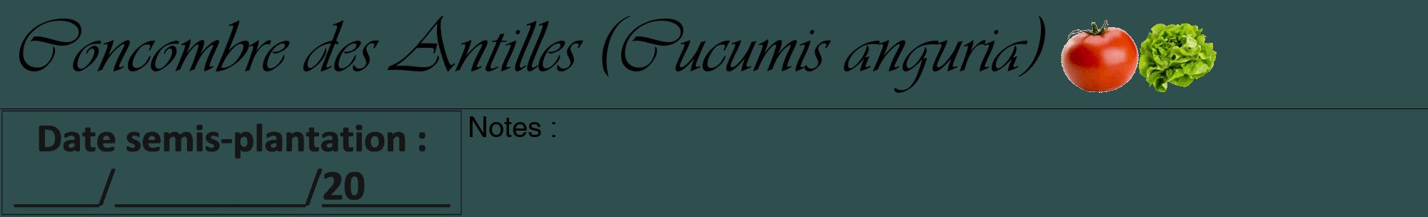 Étiquette de : Cucumis anguria - format a - style noire58viv avec comestibilité simplifiée