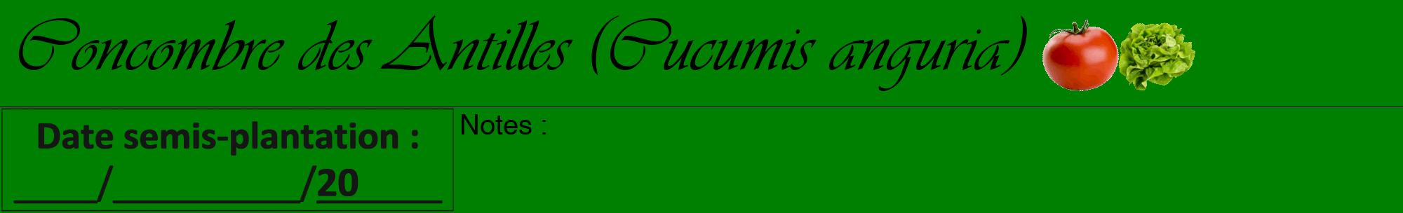 Étiquette de : Cucumis anguria - format a - style noire9viv avec comestibilité simplifiée