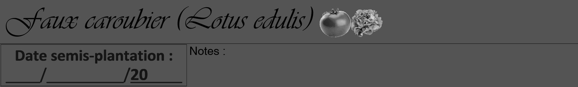 Étiquette de : Lotus edulis - format a - style noire30viv avec comestibilité simplifiée