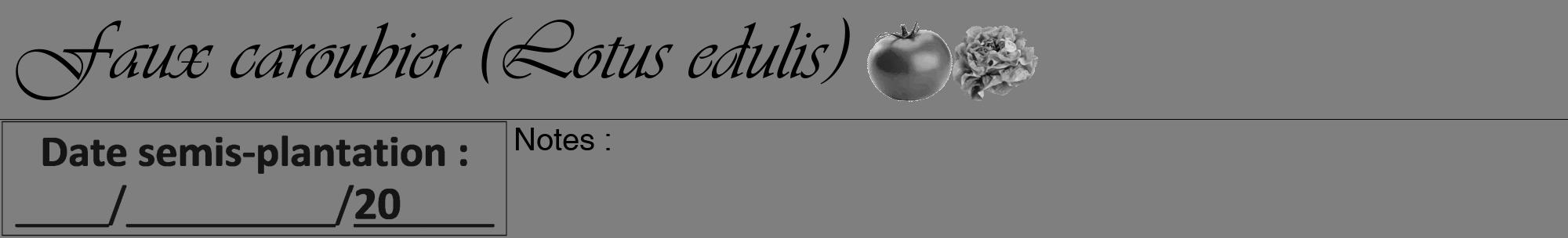 Étiquette de : Lotus edulis - format a - style noire31viv avec comestibilité simplifiée