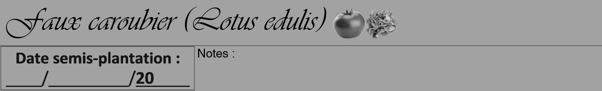 Étiquette de : Lotus edulis - format a - style noire38viv avec comestibilité simplifiée