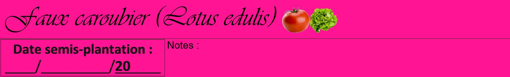 Étiquette de : Lotus edulis - format a - style noire43viv avec comestibilité simplifiée