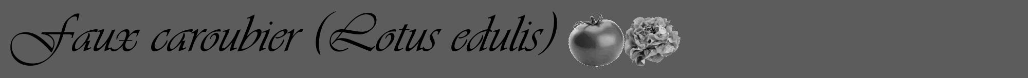 Étiquette de : Lotus edulis - format a - style noire49viv avec comestibilité simplifiée
