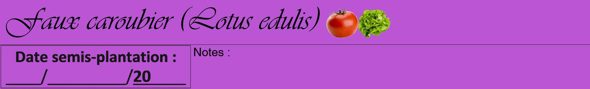 Étiquette de : Lotus edulis - format a - style noire50viv avec comestibilité simplifiée