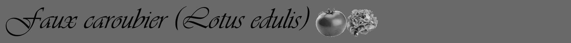 Étiquette de : Lotus edulis - format a - style noire51viv avec comestibilité simplifiée