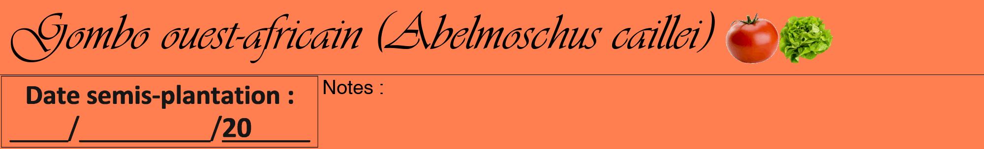 Étiquette de : Abelmoschus caillei - format a - style noire24basiqueviv avec comestibilité simplifiée