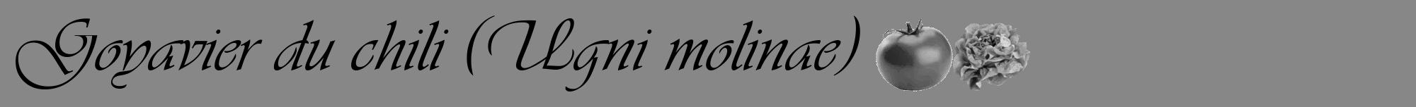 Étiquette de : Ugni molinae - format a - style noire12viv avec comestibilité simplifiée