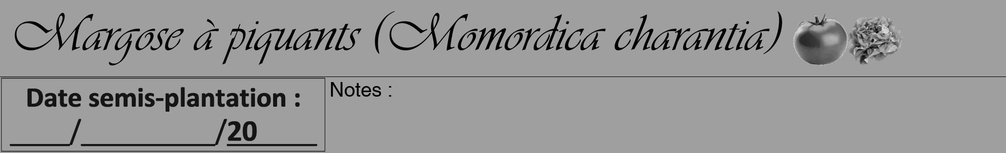 Étiquette de : Momordica charantia - format a - style noire24viv avec comestibilité simplifiée