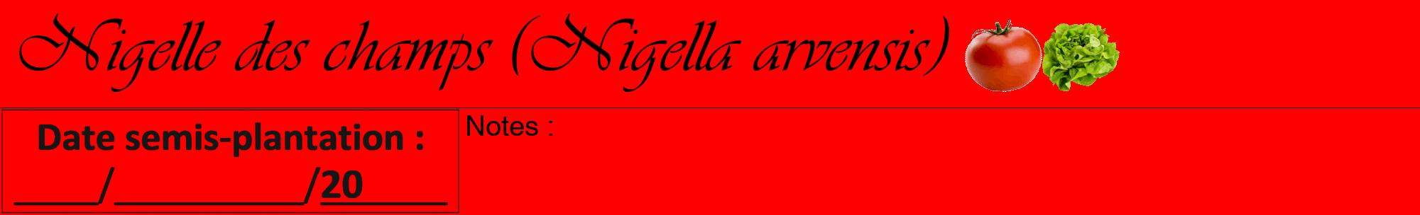 Étiquette de : Nigella arvensis - format a - style noire27viv avec comestibilité simplifiée