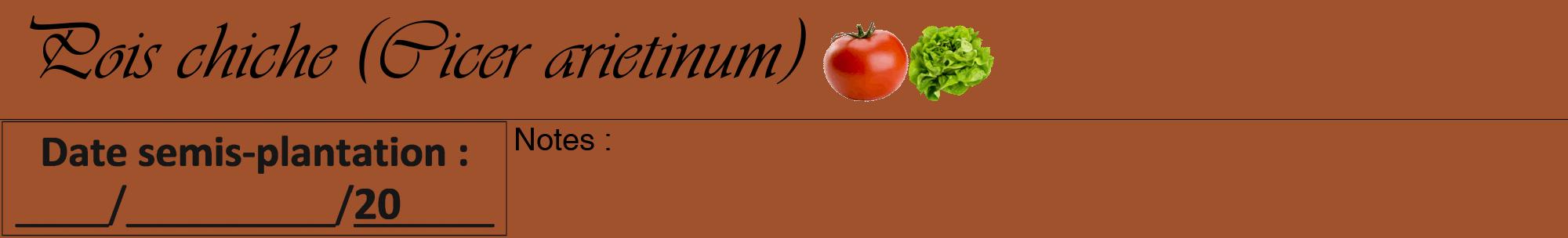Étiquette de : Cicer arietinum - format a - style noire32basiqueviv avec comestibilité simplifiée