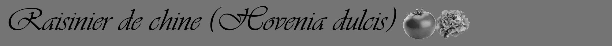 Étiquette de : Hovenia dulcis - format a - style noire26viv avec comestibilité simplifiée