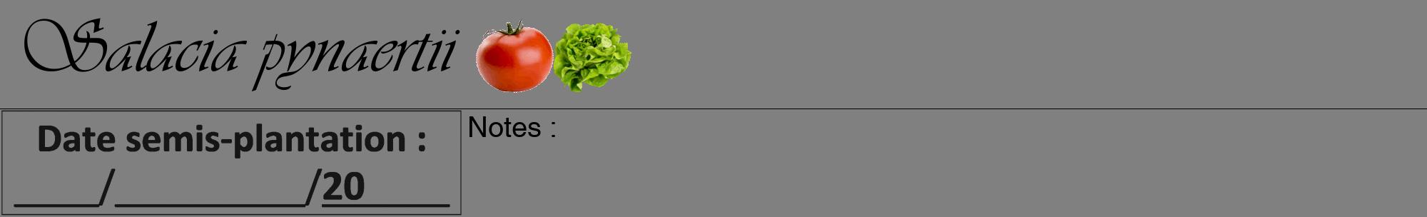 Étiquette de : Salacia pynaertii - format a - style noire57viv avec comestibilité simplifiée