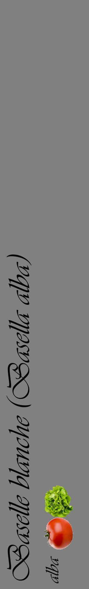 Étiquette de : Basella alba alba - format c - style noire57_basiqueviv avec comestibilité simplifiée