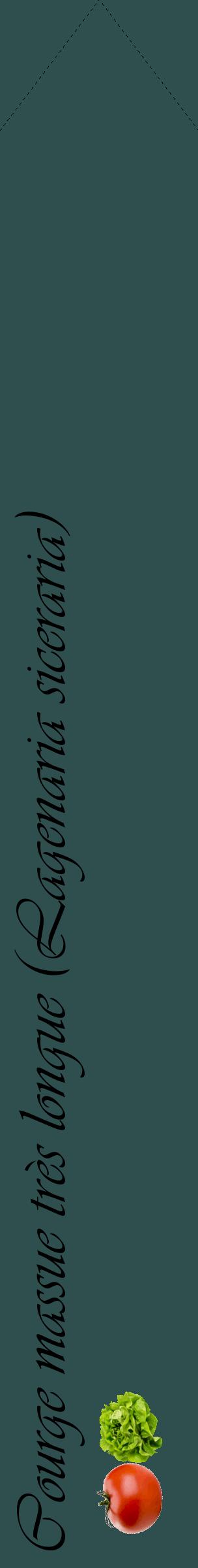 Étiquette de : Lagenaria siceraria - format c - style noire58_simpleviv avec comestibilité simplifiée