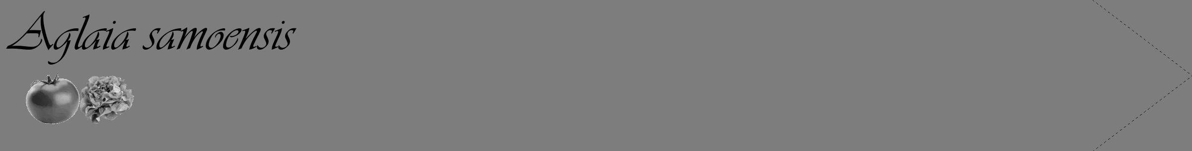 Étiquette de : Aglaia samoensis - format c - style noire35_simple_simpleviv avec comestibilité simplifiée