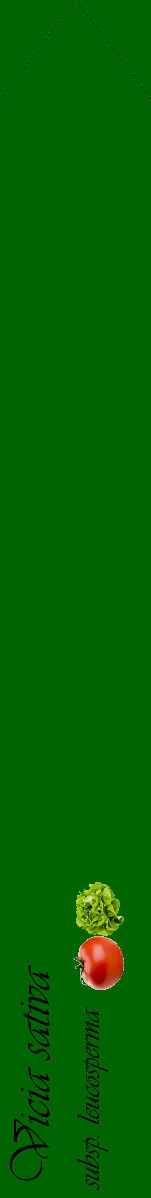 Étiquette de : Vicia sativa subsp. leucosperma - format c - style noire8_simpleviv avec comestibilité simplifiée