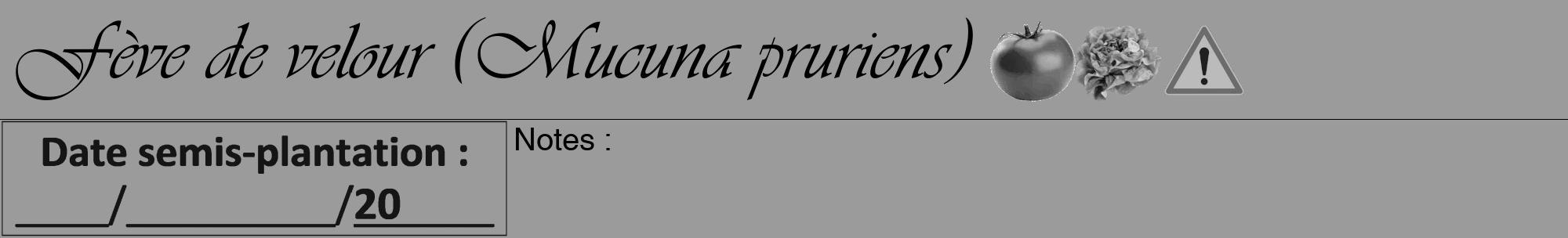 Étiquette de : Mucuna pruriens - format a - style noire52viv avec comestibilité simplifiée