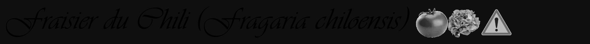 Étiquette de : Fragaria chiloensis - format a - style noire7viv avec comestibilité simplifiée