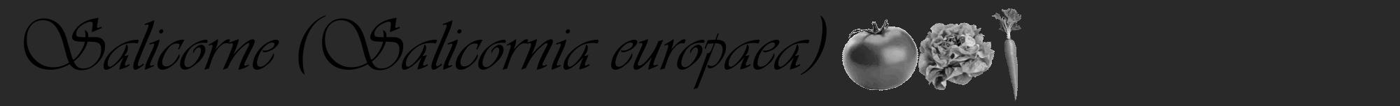 Étiquette de : Salicornia europaea - format a - style noire34viv avec comestibilité simplifiée