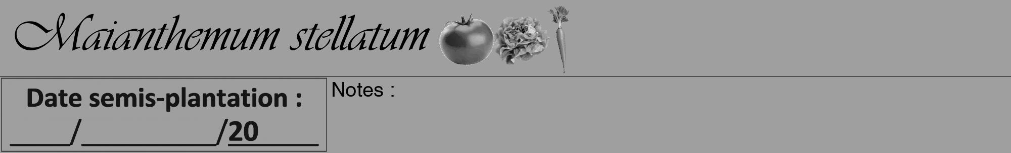 Étiquette de : Maianthemum stellatum - format a - style noire24viv avec comestibilité simplifiée
