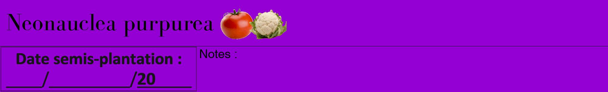 Étiquette de : Neonauclea purpurea - format a - style noire48bod avec comestibilité simplifiée