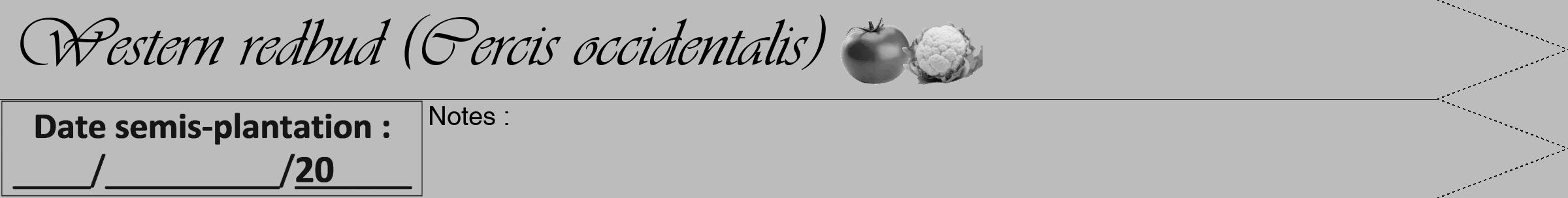 Étiquette de : Cercis occidentalis - format a - style noire1simpleviv avec comestibilité simplifiée