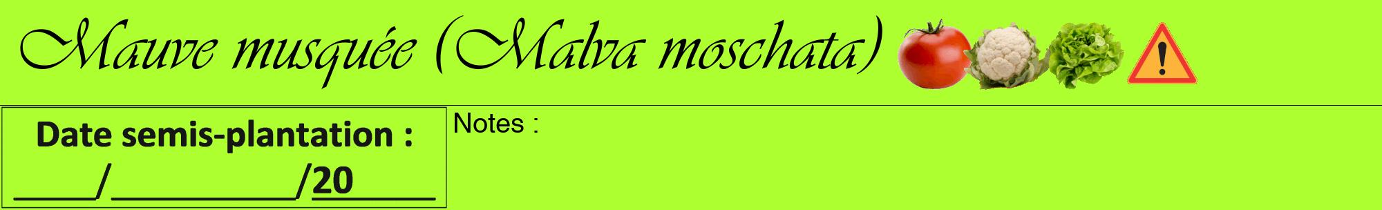 Étiquette de : Malva moschata - format a - style noire17viv avec comestibilité simplifiée