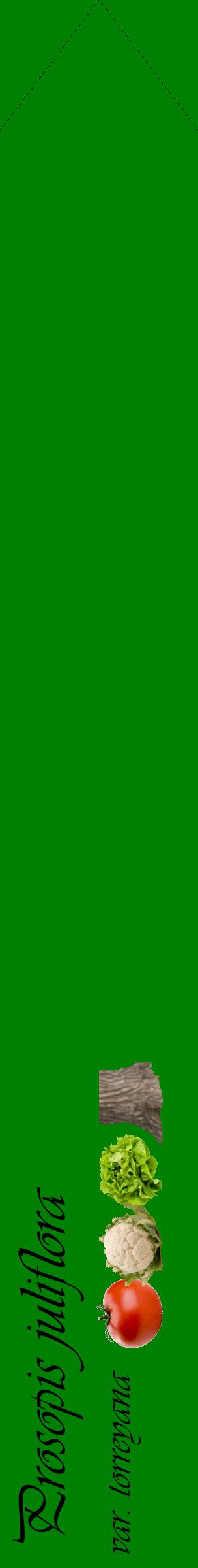 Étiquette de : Prosopis juliflora var. torreyana - format c - style noire9_simpleviv avec comestibilité simplifiée