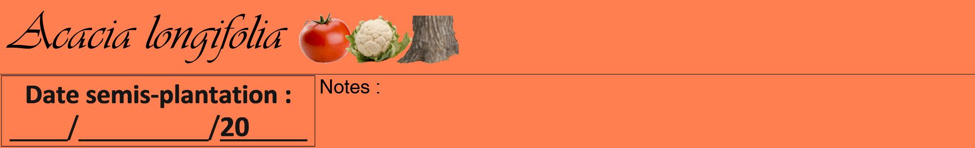 Étiquette de : Acacia longifolia - format a - style noire24viv avec comestibilité simplifiée