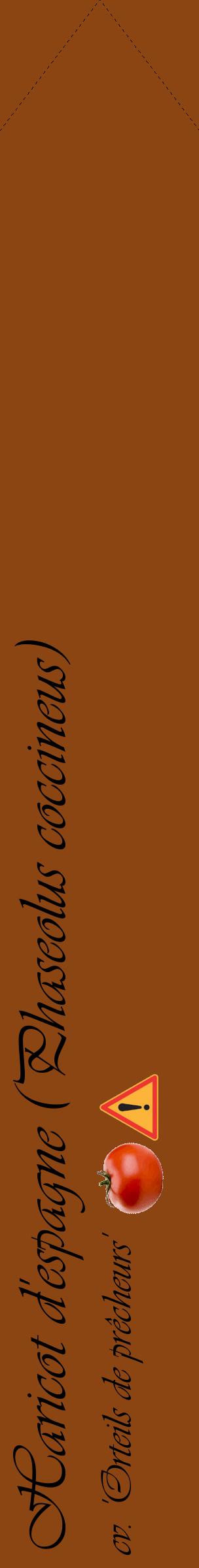 Étiquette de : Phaseolus coccineus cv. 'Orteils de prêcheurs' - format c - style noire30_simpleviv avec comestibilité simplifiée