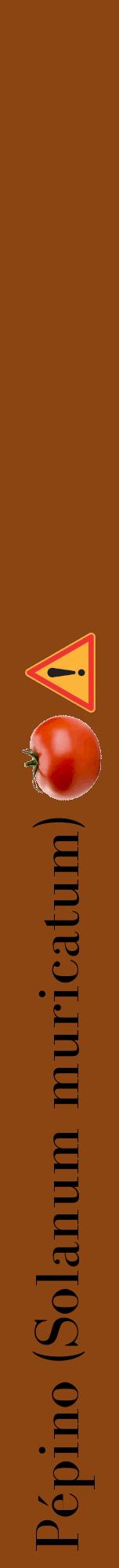 Étiquette de : Solanum muricatum - format a - style noire30bod avec comestibilité simplifiée